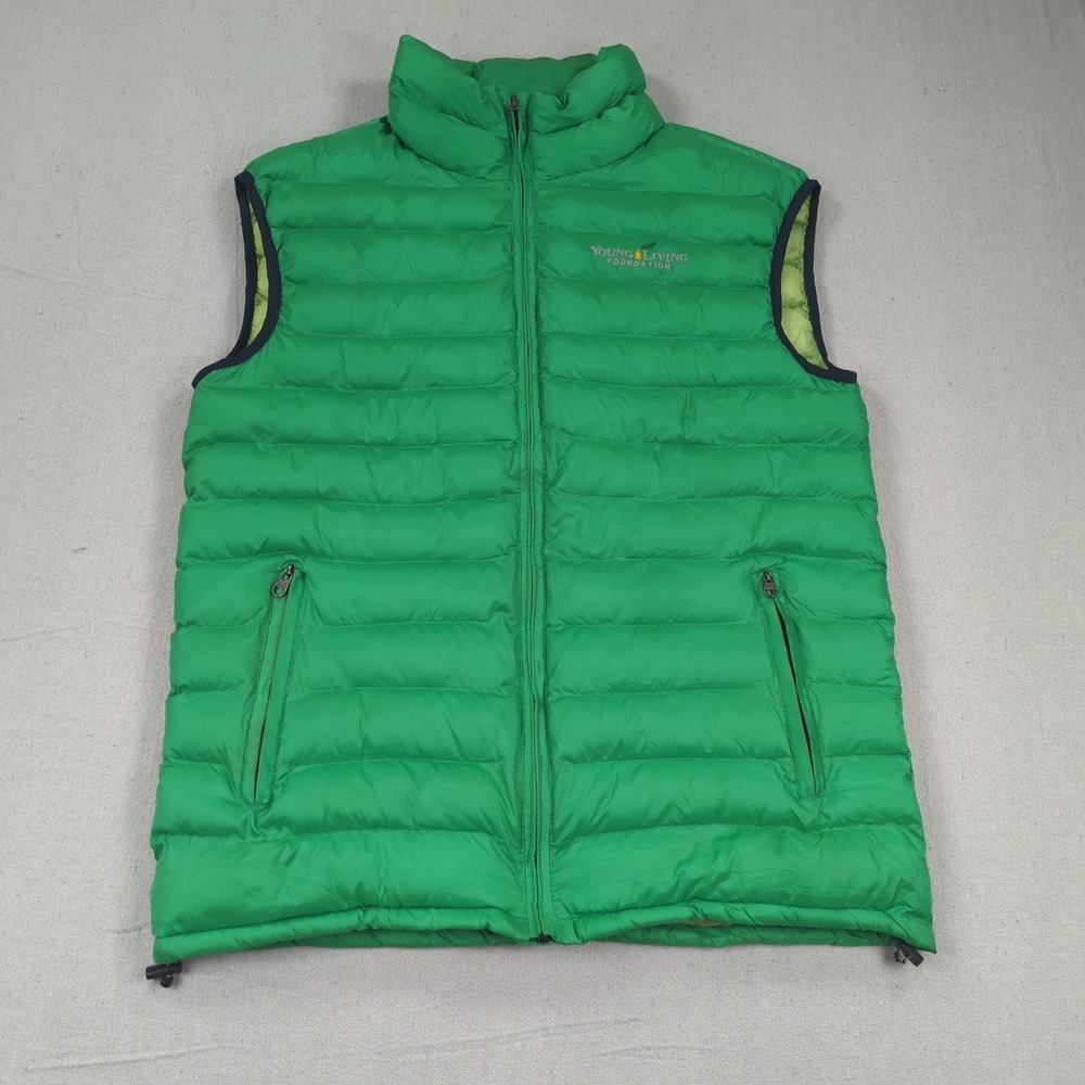 North Face Vest Womens Extra Large Green Logo 100%‎ Goose Down 900 Summit Series